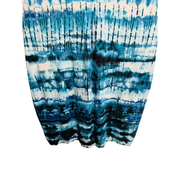 2/$30 Fifteen Twenty Large Tie-Dye Dress Bodycon Lace-Up Neckline NWT - Picture 10 of 11